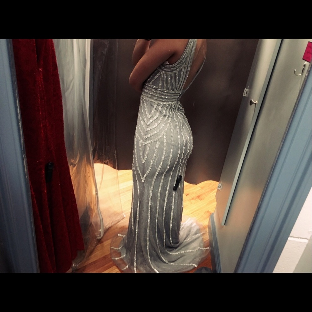 Sparkle gray prom dress✨✨